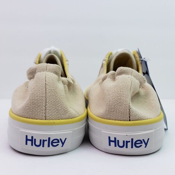 Hurley Delano Womens Size 8 Natural Canvas Bloom Slip On Casual Low Sneaker Shoe - Picture 7 of 12